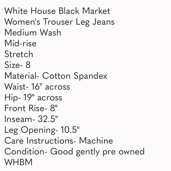 White House Black Market Jeans - Picture 9 of 9